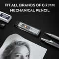 Nicpro 1200 PCS Lead Refills 0.7mm HB #2 Break Resistant Mechanical Pencil Refills 0.7 mm, 60 Pack Per Tube, 20 Tubes 60 Count (Pack of 20) 0.7 HB