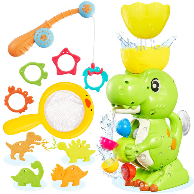 EKUEASYKU Dinosaur Bath Toys for Kids Ages 1-3 2-4 4-8 Toddler Bath Toys Whirlin