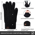 FZ FANTASTIC ZONE Womens Winter Warm Touchscreen Gloves for Cold Weather One Size Black