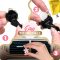 Girl Car Accessories, Air Freshener Car, Pink Car Decor for Teens, Women, Cute Car Vent Clips Stuff, Car Decorations Interior Aesthetic