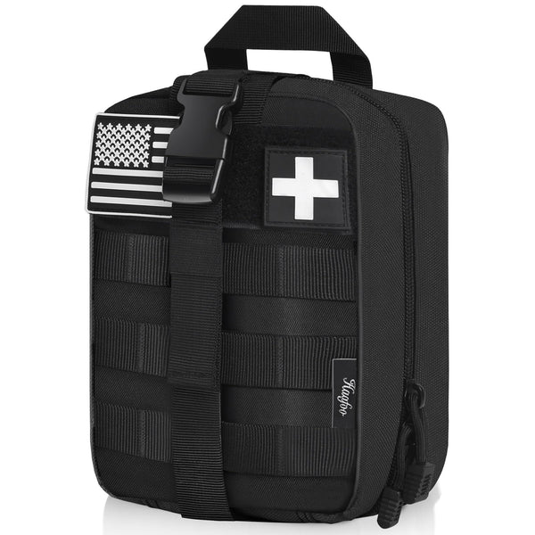 Medical Molle Pouch Tactical - 1000D Nylon First Aid Pouch, Big Capacity EMT Pouch Utility, Heavy Duty Military Grade Rip-Away Ifak Pouch for Home