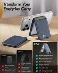 ESR for MagSafe Wallet with Stand, RFID Blocking, MagSafe Ring Included, 5 Cards Holder for Phone Case, Slim Magnetic Wallet for iPhone