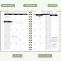 Planner 2025-2026, Weekly and Monthly Calendar Academic Planner (July 2025 - June 2026), Hardcover Teacher School Student Agenda with Tabs, Ideal