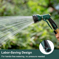FANHAO Garden Hose Nozzle Sprayer Heavy Duty, 100% Metal Spray Nozzle High Pressure Water Hose Nozzle with 7 Patterns for Watering Garden, Washing