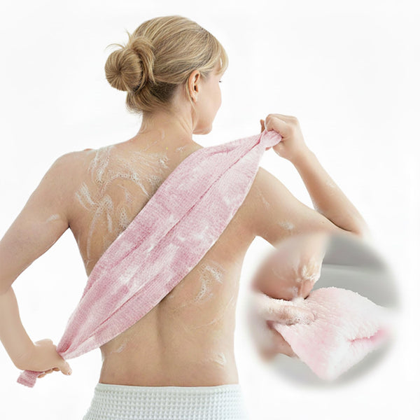 SHIMOYAMA Body Wash Towel, Exfoliating Shower Towel, Bath Loofah, Body Scrubber - Made in Japan