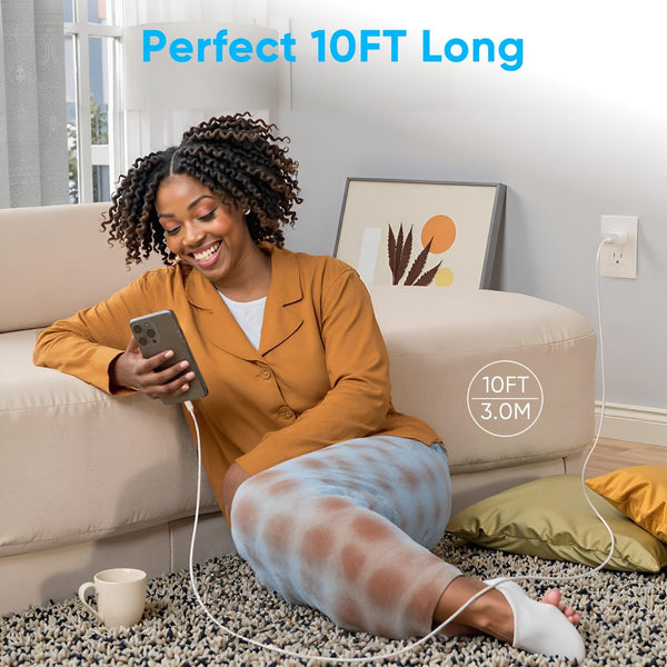 30W USB C Fast Charger Compatible Iphone 16/16 Plus/16 Pro/16 Pro Max/Iphone 15/15 Pro Max/Ipad Pro/Airpods, PD USBC Fast Charging Block Wall Plug