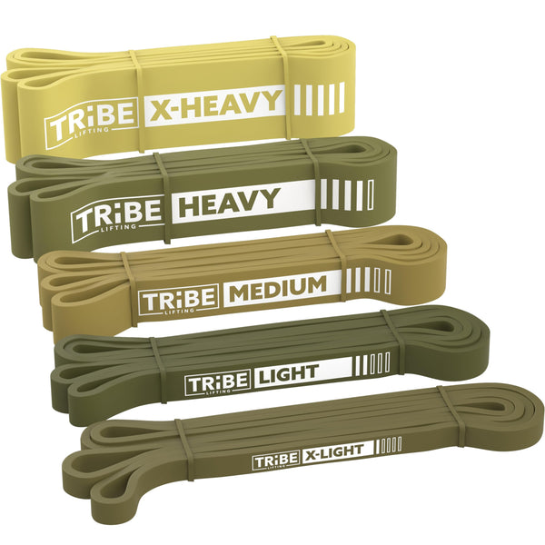 Long Resistance Bands for Working Out Men and Women - Set of 5 Pull-Up Bands, Rubber Handles and Door Anchor - Workout Bands Resistance for Men -
