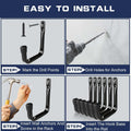Dreecy J Utility Hooks for Hanging Heavy Duty Garage Storage Utility Hooks for Garage Wall, Color Black, 6 Pack Small 6 Pack Black