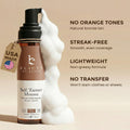 Self Tanner Mousse - USA Made with Natural & Organic Ingredients, Self Tanning Mousse for Dark Fake Tan, Sunless Tanner, Clear & Non Toxic Tanning