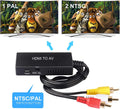 HDMI to RCA, HDMI to Older TV Adapter Compatible for Fire Stick, Roku, Apple TV, Xiaomi Mi Box, Android TV Box, DVD, Blu-ray Player ect.（HDMI to