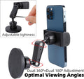 Gym Magnetic Phone Holder Mount Attach to Metal Surface, 360° Rotatable Heavy Duty Magnet Phone Mount for Gym Workout Record, Compatible with