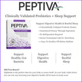 Peptiva Sleep Support, Probiotic Lactobacillus, Bifidobacterium, Melatonin 30 Count (Pack of 1)