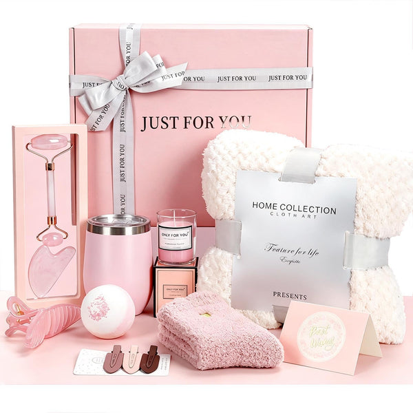 Birthday Gift for Mom ,Women - Get Well Soon Self Care Spa Gift Basket, Relaxing Presents for Wife Sister Daughter Grandma, Mothers Day
