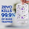 Zevo Flying Insect Trap - Plug-in Indoor Fly Trap and Bug Light Trap Refill with Blue and UV Light - No-Mess Cartridge for House Flies, Fruit Fly
