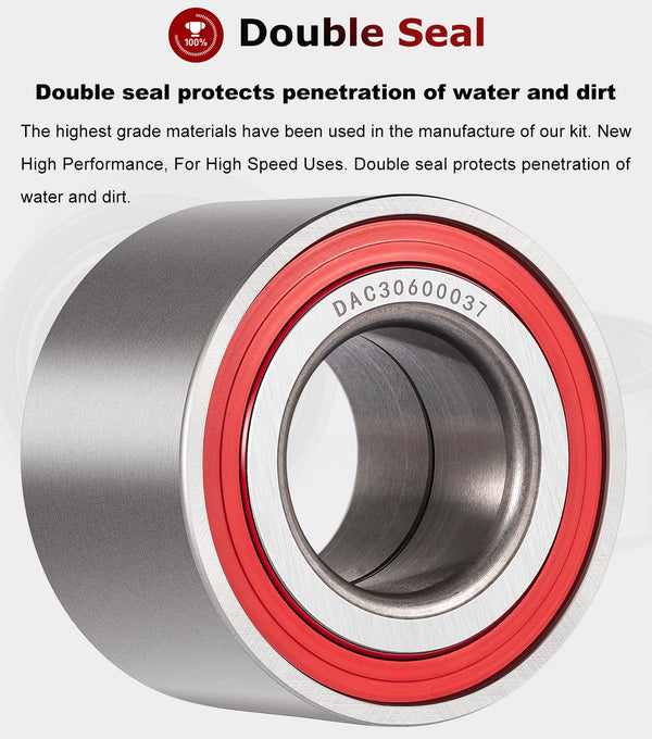 6PCS Wheel Bearings Kit & Front Wheel Shaft Seal for Can-Am Defender/Commander/Maverick/Outlander/Renegade Replaces # 293350040, 705400088,
