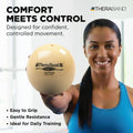 THERABAND Soft Weight, 4.5" Diameter, Weighted Balls for Baseball, Weighted Balls for Softball, Hand Held Ball Shaped Isotonic, Shoulder Strength,