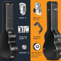 CAHAYA Guitar Cases Hard Shell for Acoustic Guitars 42 Inch Acoustic Guitar Hard Shell Case with Key Anti-shock Waterproof Travel Guitar Bag for