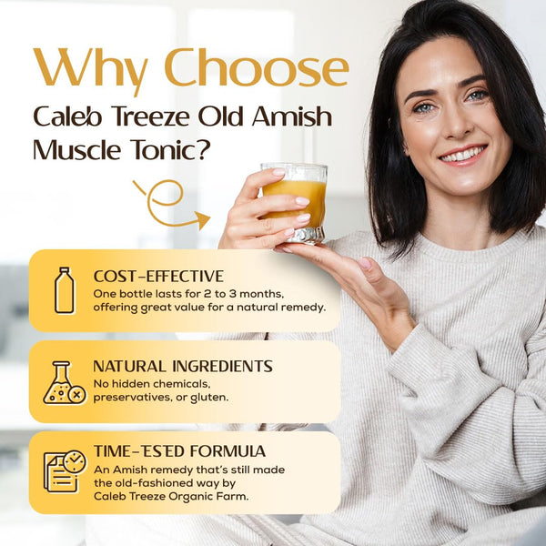 Caleb Treeze Old Amish Muscle Tonic 8 oz (Pack of 2) 8 Fl Oz (Pack of 2)