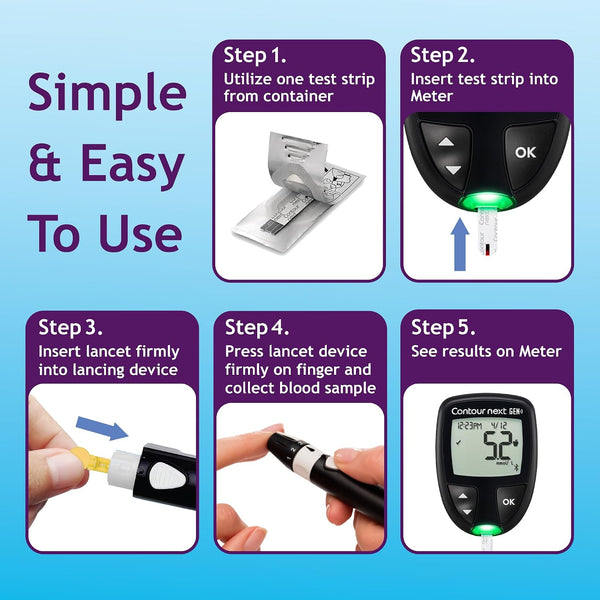 Ascensia Contour Next Blood Glucose Test Strips for Diabetes – 35 Count (1 Pack) - Accurate, No Coding, Second-Chance Sampling, Compatible with