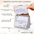 Motivational Calendar - Undated Perpetual Flip Desk Calendar For Daily Schedule with Inspirational Quotes, 5.5" x 4.8", Inspirational Gifts &