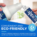 Pure Magnesium Oil Spray 12Oz - Topical Magnesium Spray for Sleep Extra Strength - Less Sting - Less Itch - 100% Natural and Organic Oil - Made in USA