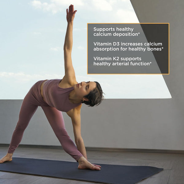Integrative Therapeutics K2 + D3, Cardiovascular Support*, Bone Support*, Vitamin K2, Vitamin D3, 60 Capsules