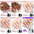 Gelike EC 6-in-1 Jelly Nail Glue Gel: Sheer Blush Pink UV Rubber Base Builder Gel for Apex Building & Short Extension – Extra Strong Adhesive for