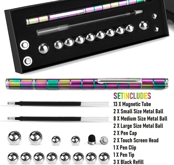 boncty Fidget Pen Sensory Toy, Novelty Fidget Toys Gifts for Teens Adults Colour