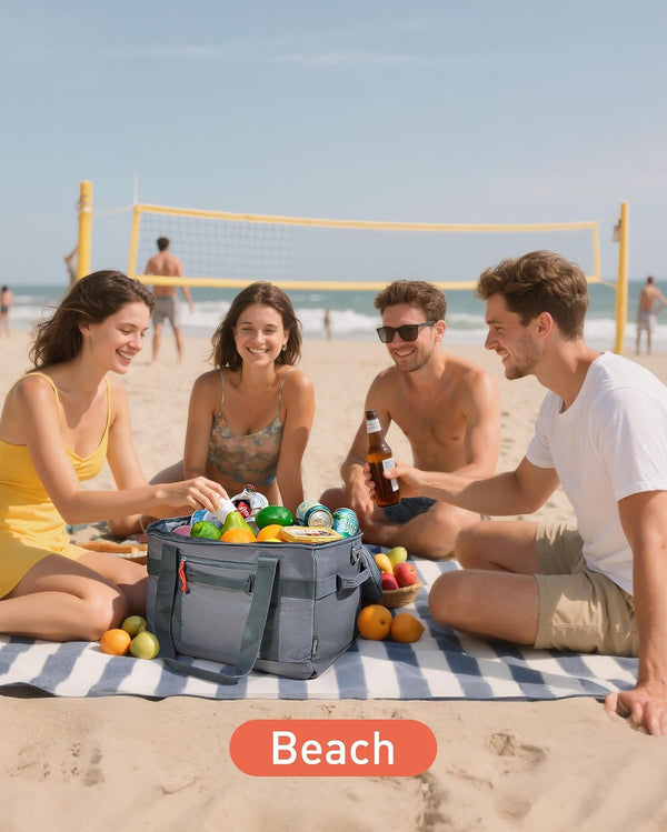 TOURIT Cooler Bag 48/60 Cans Insulated Soft Cooler Large Collapsible Cooler Bag 32/40L Lunch Coolers for Picnic, Beach, Work, Trip