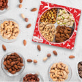 Christmas Nuts Gift Basket for Holiday Season, Premium Mixed Nut Assortment Gift Gourmet Snack Food Present Box, Christmas Gift Basket for Family