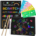 Smasiagon Scratch Paper Art Set: 2 Pack Notebooks Art Supplies and Crafts for Kids Back to School Classroom Ages 3 4 5 6 7 8 9 10 Girls Boys Toys