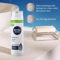 NIVEA MEN Sensitive Shave Gel, No Drying Alcohol, Mulitpack, 3 x 7 OZ