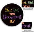 Funny Work Mouse Pad, Small Round Mouse Pads for Desk, Mini Travel Mousepad for Wireless Computer Laptop, Office Desk Accessories, But Did You