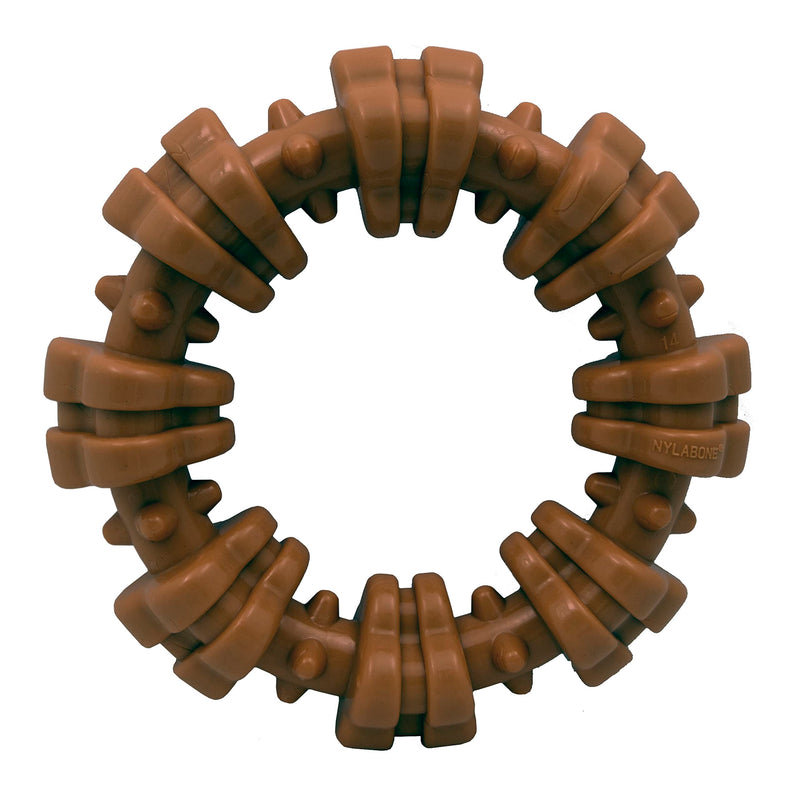 Nylabone Power Chew Textured Ring Dog Chew Toy, Flavor Medley, X-Large | Durable dog toys, long lasting, discourages destructive chewing,