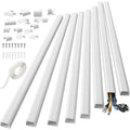 Yecaye 125in Cord Hider, Large Cord Covers for Wires on Wall, Cable Management Kit for Mount TVs, Wire Hider Cable Concealer for Home Office,
