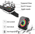 HASDON [12 Pack] Case Compatible with Apple Watch 40Mm SE 2 Series 6 5 4 SE with Tempered Glass Screen Protector, Hard PC Bumper Overall