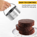 ALLTOP 5 Pieces Circle Biscuit Cutter,Professional Stainless Steel Round Cookie Cutters Tool with Ring Handle for Baking Pastry Doughnut 1