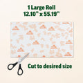 Zenlogy Reusable Beeswax Food Storage Wrap, Eco Friendly Alternative, Sustainable Organic Cut to Size Cotton Beeswax Wraps, 1 Roll, 13In X 55In