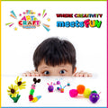 WAU CRAFTS Arts and Crafts Supplies for Kids - 1750 pcs Crafting for School Kindergarten Homeschool - Supplies Set for Craft Art - Supply Kit for
