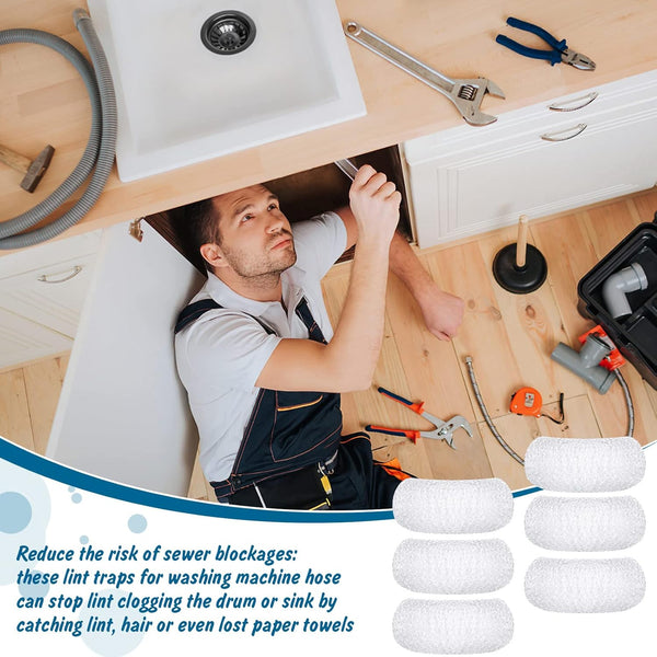 40 Pieces Nylon Lint Trap Washing Machine Lint Fabric Mesh Snare Washer Lint Catcher Washer Hose Lint Traps Washing Machine Lint Trap Lint Traps