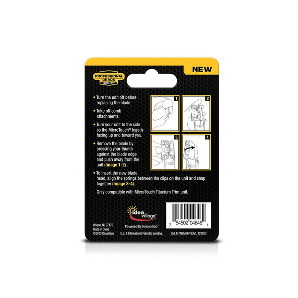 MicroTouch Titanium TRIM Replacement Blade (Blade Only)