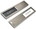 Kubik Letters Clean Dirty Magnet for Dishwasher Sign, Kitchen Decor Organization Accessories Organizers and Storage Stainless Steel (DIRTY/CLEAN)