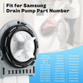DC97-20621A Washer Drain Pump Motor fit for Samsung OEM Vrt Washer Drain Pump DC31-00178A PX3516-01 DC3100187A DC97-19289F DC97-19280F DC31-00178D