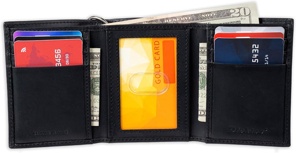 Dickies Men's Trifold Chain Wallet One Size Dark Black