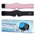 2 Pack Blackout Cooling Sleep Mask: Reusable Weighted Gel Eye Mask for Puffiness & Migraine Relief - Ice Pack for Eyes, Cold Compress for