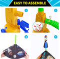 Toy Rocket Launcher for Kids - Outdoor Toys for Kids Ages 4-8, 8 Rockets 8P
