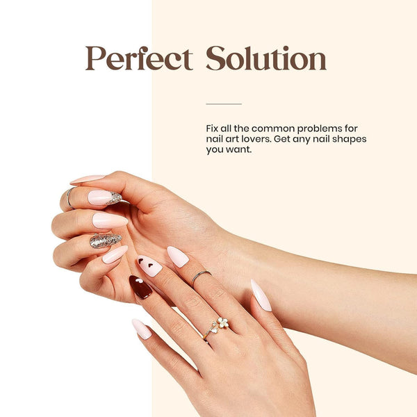 Beetles Top Coat Base Gel & Nail Glue Set-3Pcs No Wipe Top Coat Gel Nail Polish & Base Coat with 9 In 1 Nail Glue Shine Effect Long Lasting Soak