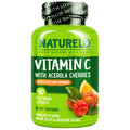 NATURELO Vitamin C with Organic Acerola Cherry Extract and Citrus Bioflavonoids - Vegan Supplement - Immune Support - 500 Mg VIT C per Cap -