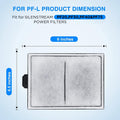 HiTauing 15 Packs PF-L Carbon Cartridges for PF20, PF30, PF40 and PF75 Power Filters L-15packs