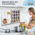 17.7" x 11.8" 2 Pack Stainless Steel Magnetic Board - Magnet Bulletin Board to Display Magnetic Letters Numbers Animal, Poetry, Spice Jars, Notes,